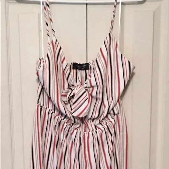 NEW Nimi K Papillon Blanc Striped Ivory Jumpsuit - Picture 2 of 9